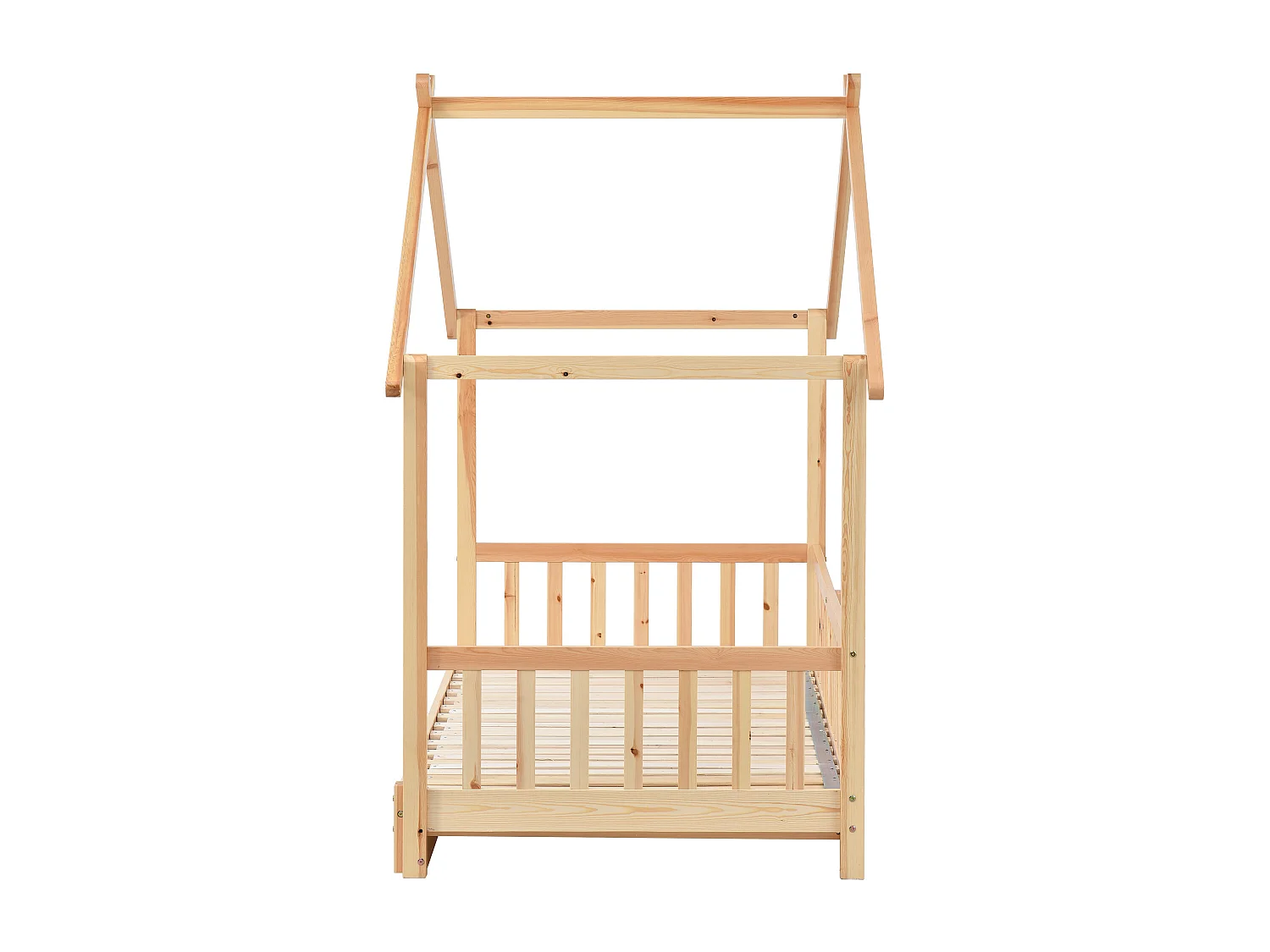 Lit Cabane et Extensible Dans les Arbres 200x 0 cm en Bois - Naturel