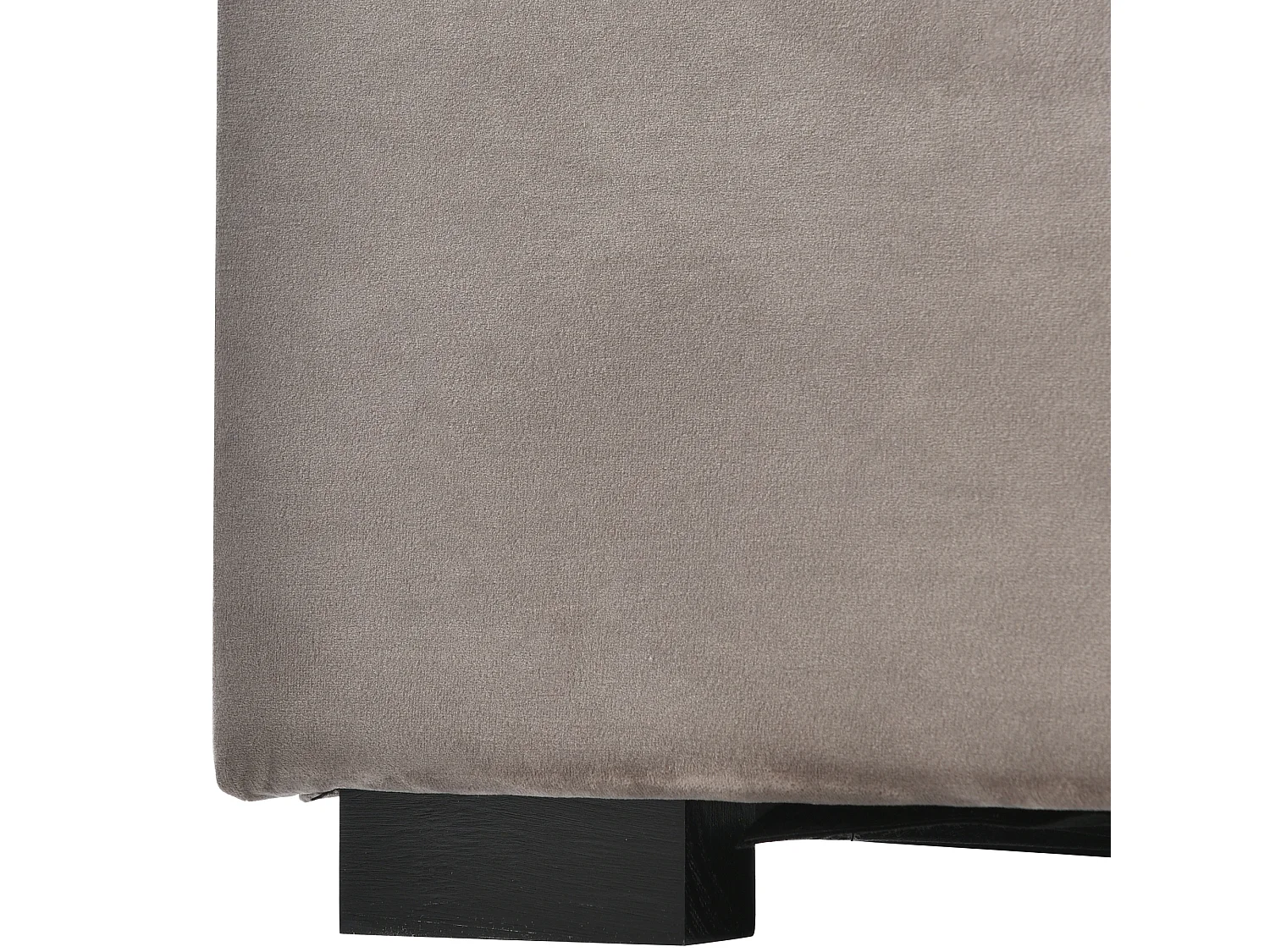 Lit coffre hydraulique rembourré 90x200 cm velours et métal - Gris clair(sans matelas)