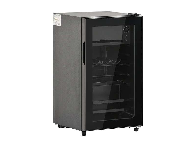 Mini réfrigérateur de 76 L, système de refroidissement par compresseur, économe en énergie - Noir