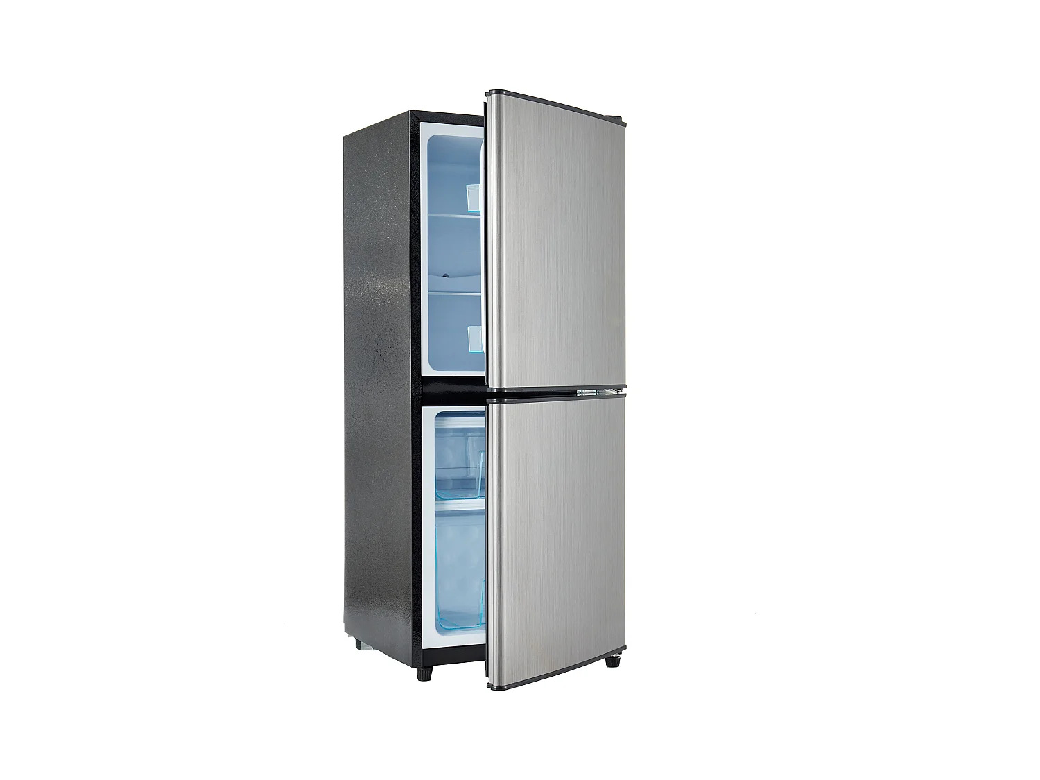 Réfrigérateur basse consommation 106L double zone, 7 réglages de température - Gris
