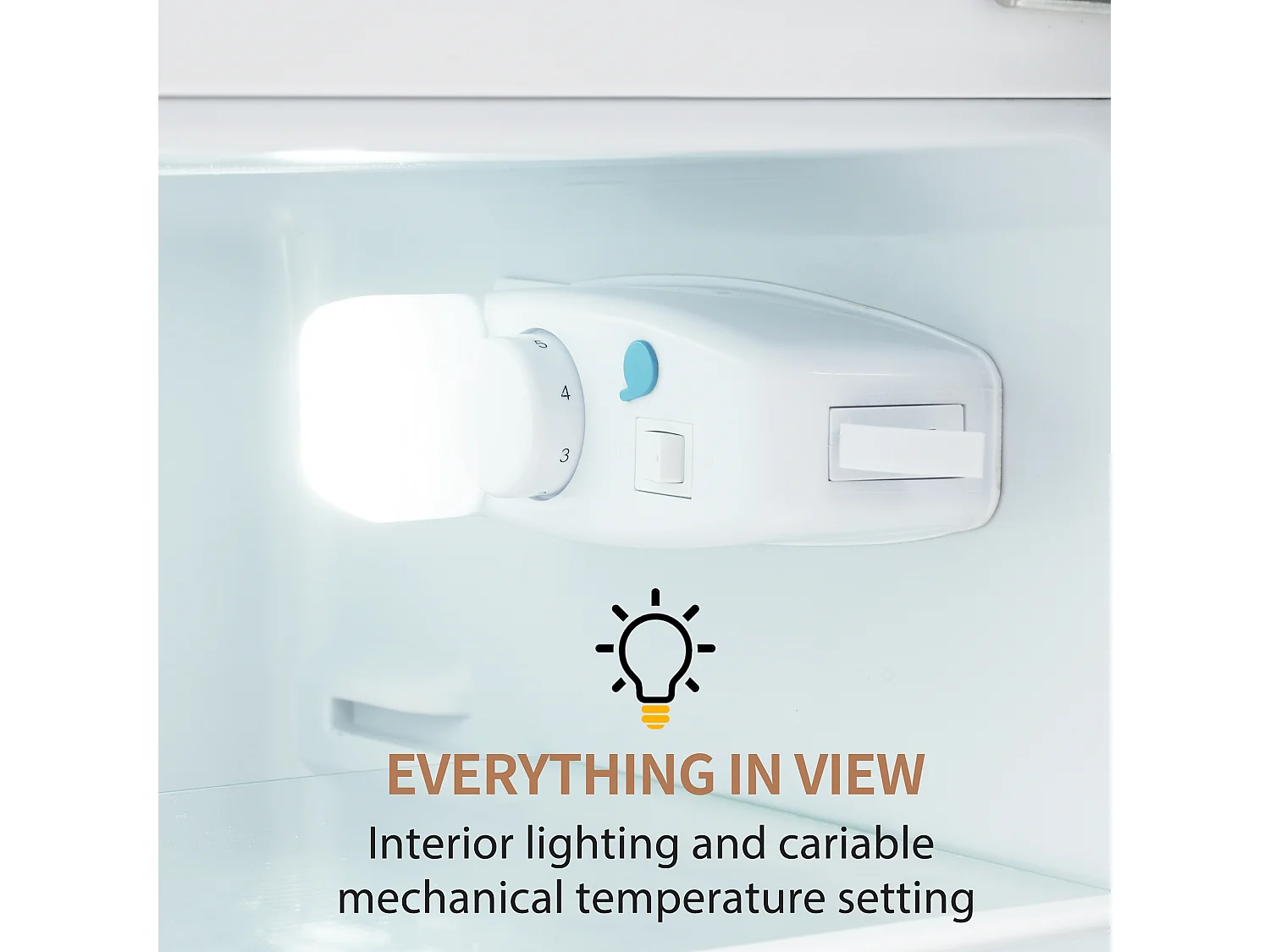 Réfrigérateur rétro 105.5x41 cm Réfro-congélateur 92 L total, 28 L ongélateur, 27°C ~13°C - Blanc