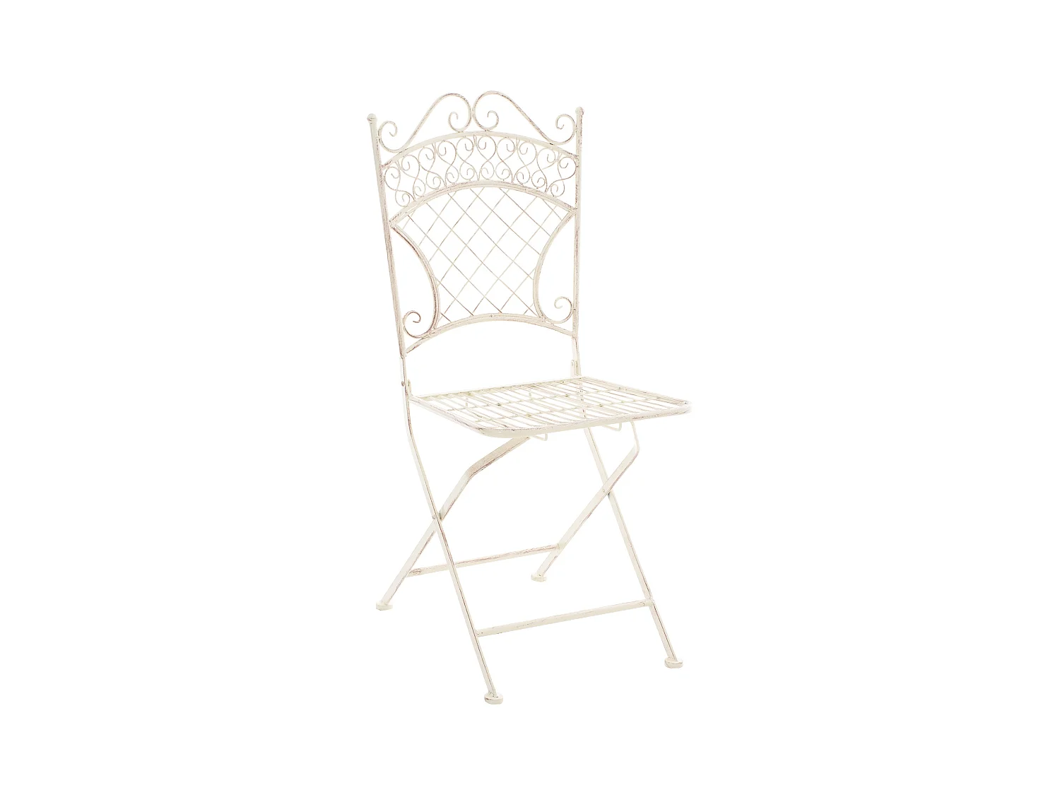 Chaises de jardin - Métal - Crème antique - Adelar