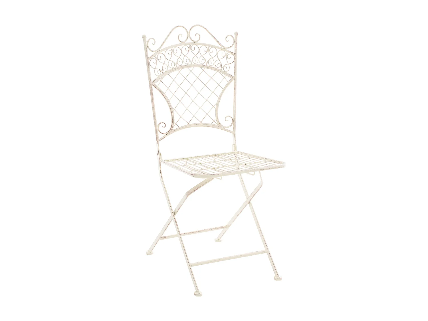 Chaises de jardin - Métal - Crème antique - Adelar