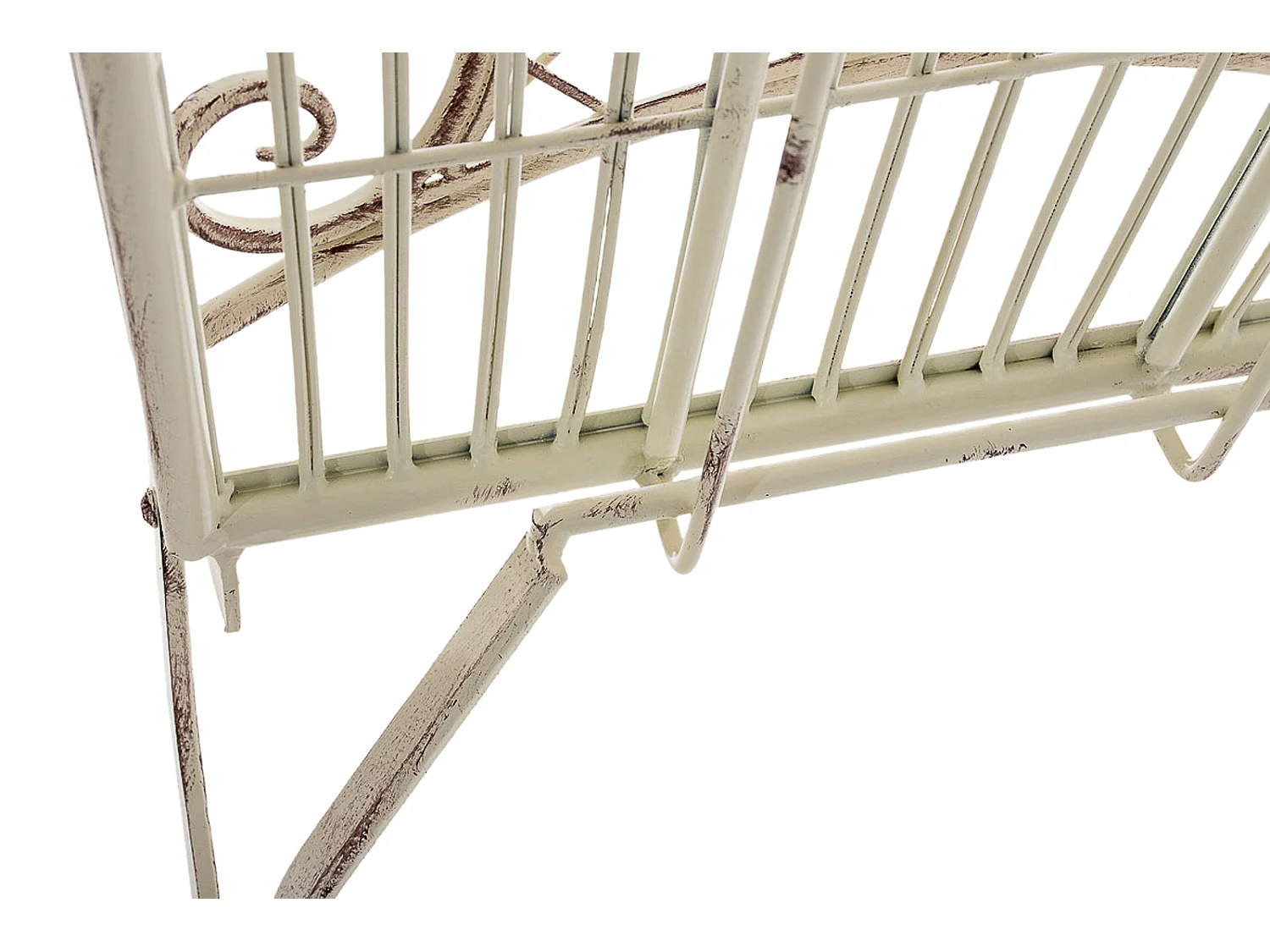 Lot de 2  Chaises de jardin - Métal - Crème antique - Adelar