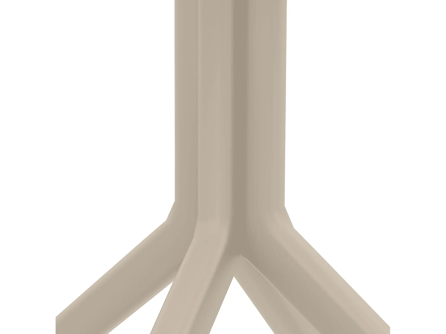 Table d'appoint de jardin - carré - Plastique - 80 x 80 cm - Taupe - Sky