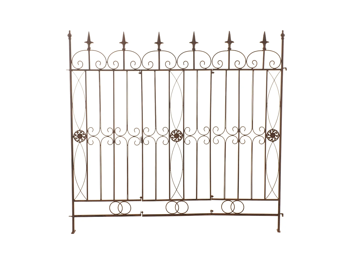 Clôture de jardin - Métal - Marron antique - Mangold