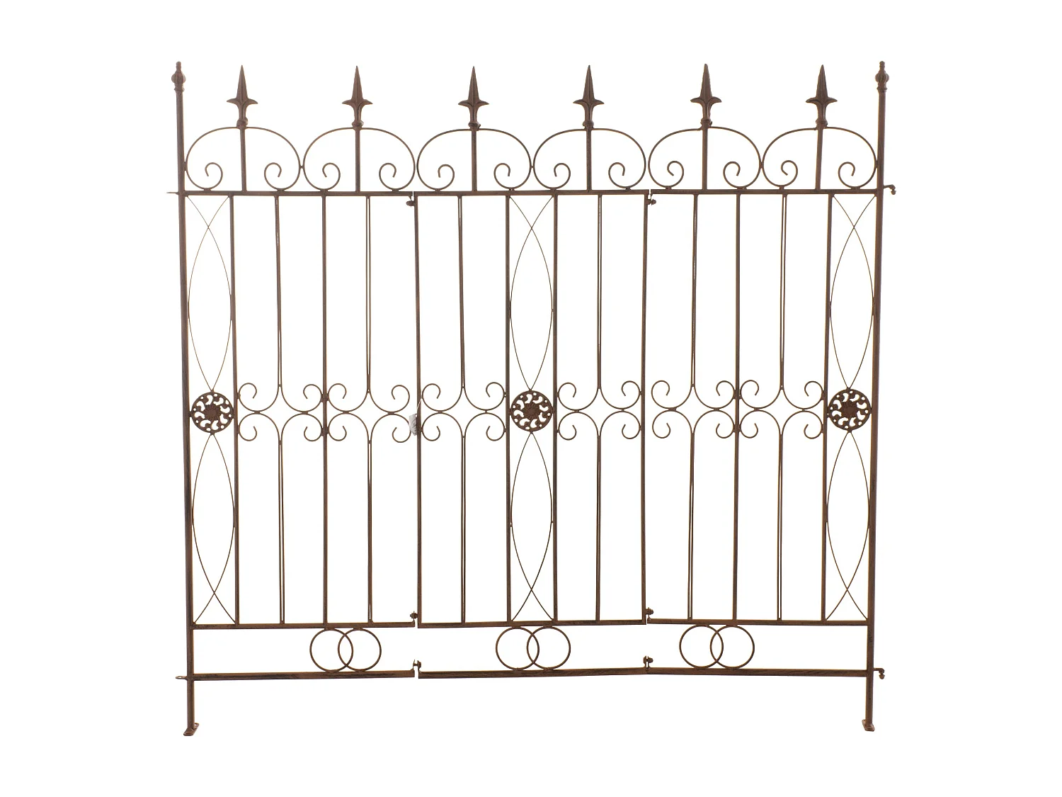 Clôture de jardin - Métal - Marron antique - Mangold