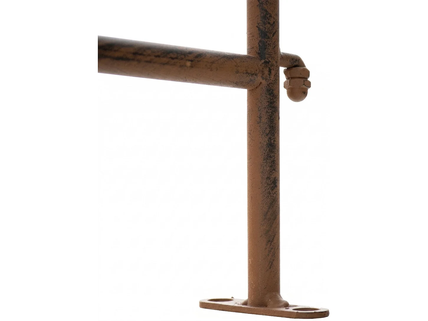 Gartenzaun - Metall - antik braun - Mangold