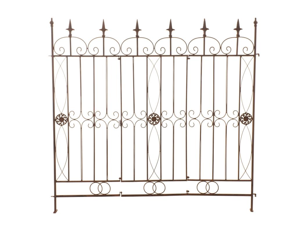 Valla de jardín - Metal - Marrón antiguo - Mangold