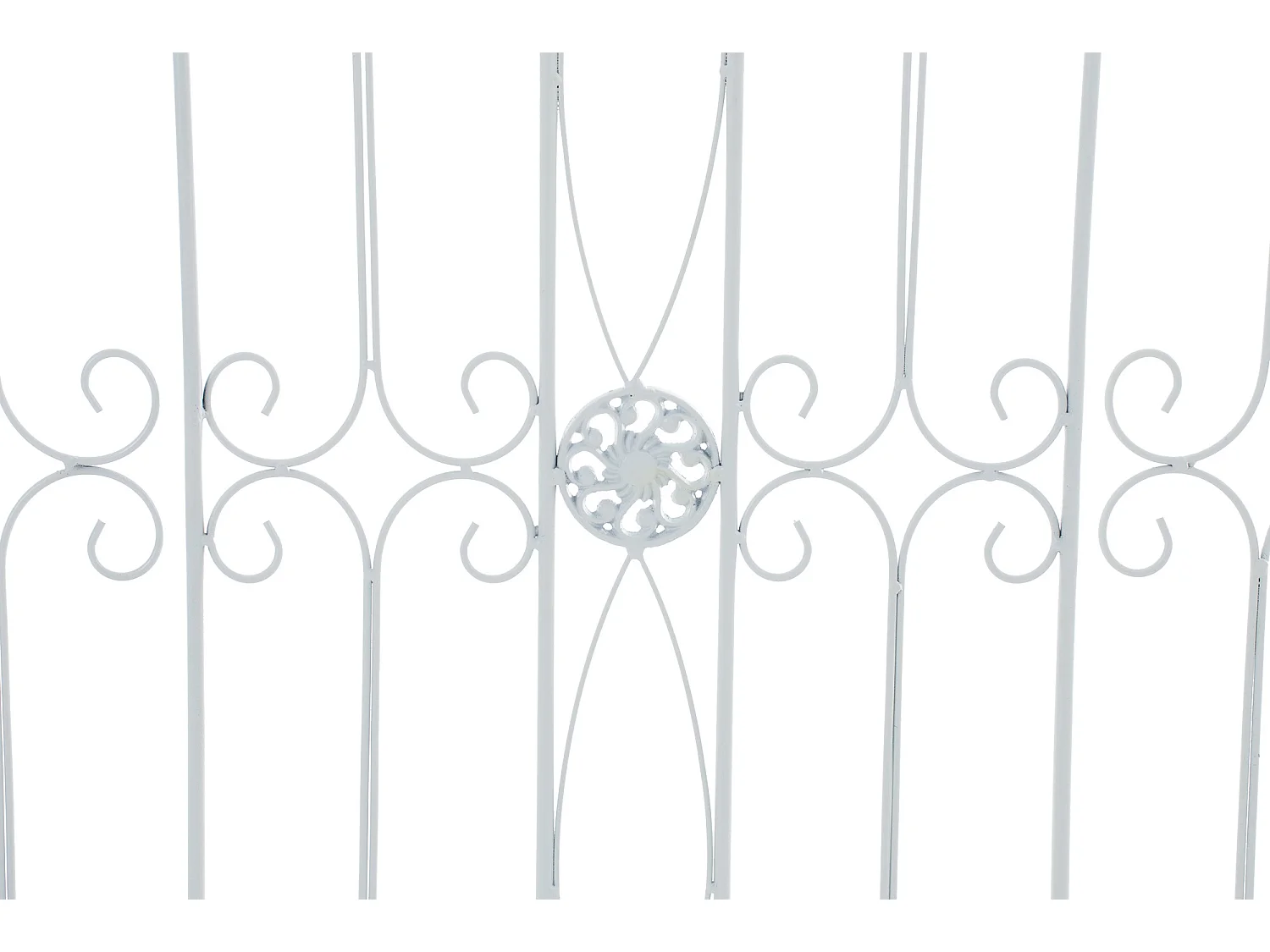 Clôture de jardin - Métal - Blanc - Mangold