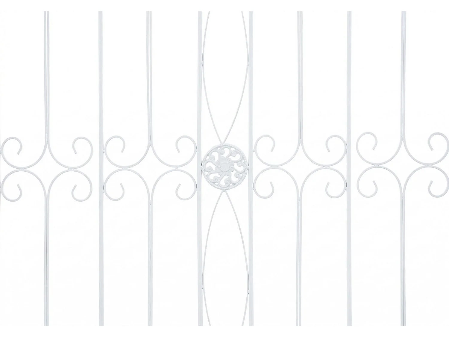 Clôture de jardin - Métal - Blanc - Mangold