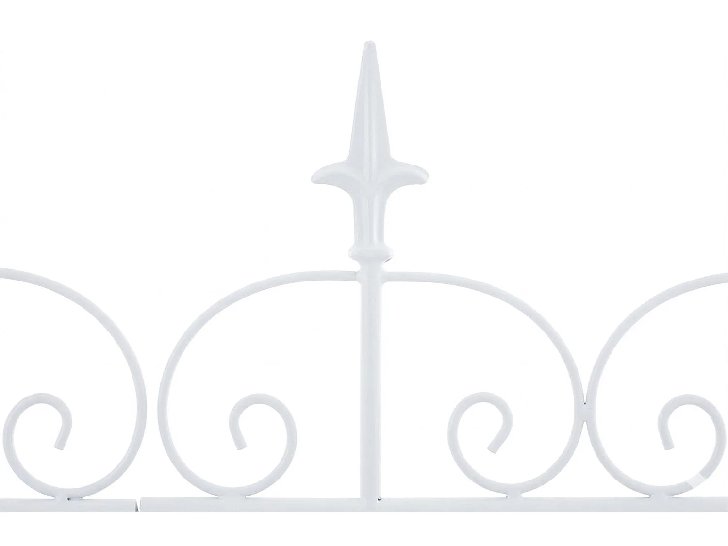 Clôture de jardin - Métal - Blanc - Mangold