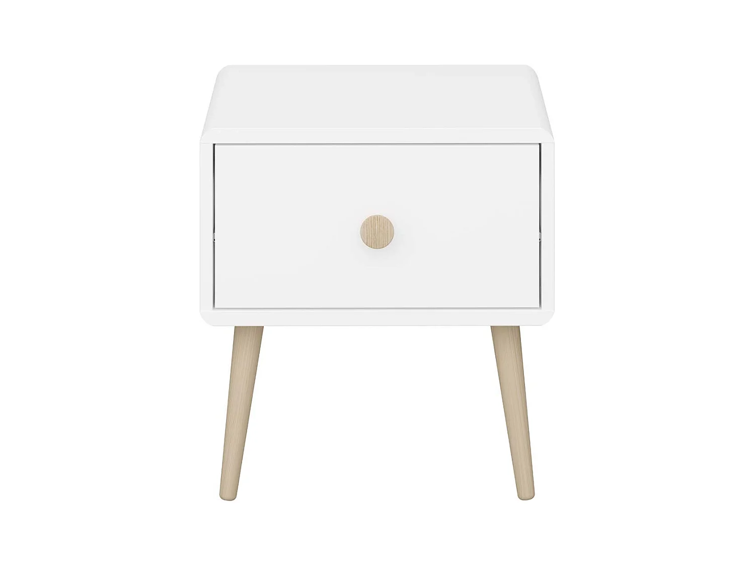 Gaia table de nuit 1 tiroir blanc.