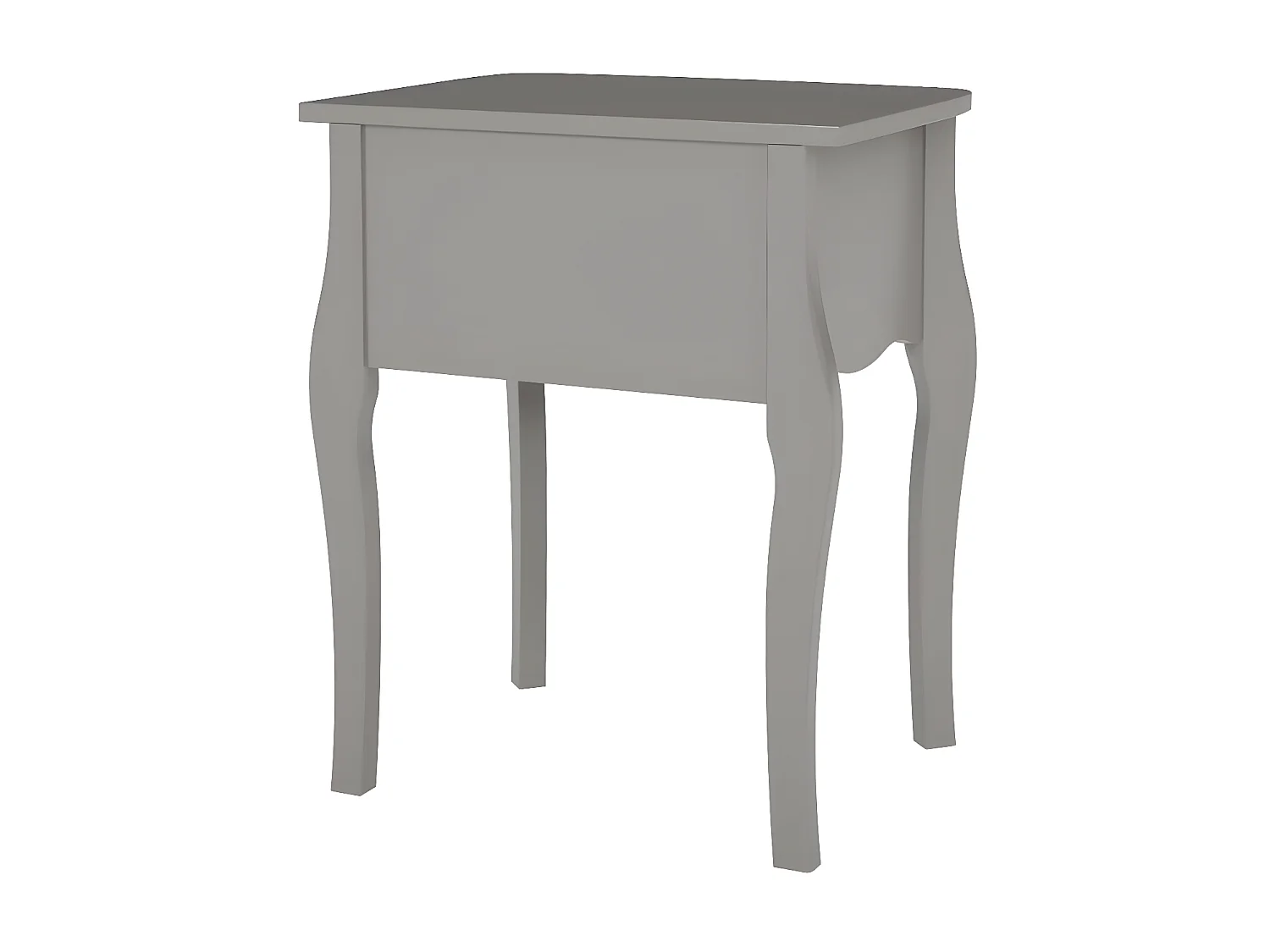 Baroque Nachttisch 2 Stk. mit 1 Schublade grau.