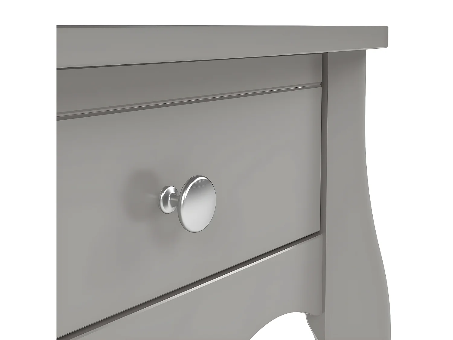 Baroque table de nuit 2 pcs. avec 1 tiroir gris.