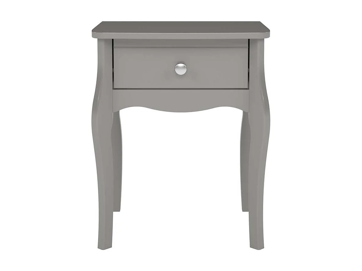 Baroque nachtkastje 2 st met 1 lade grijs.