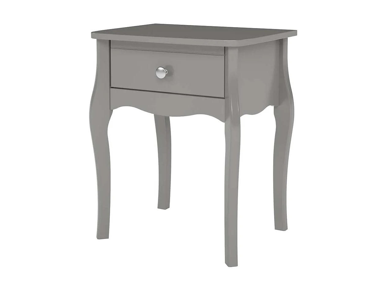 Baroque nachtkastje 2 st met 1 lade grijs.
