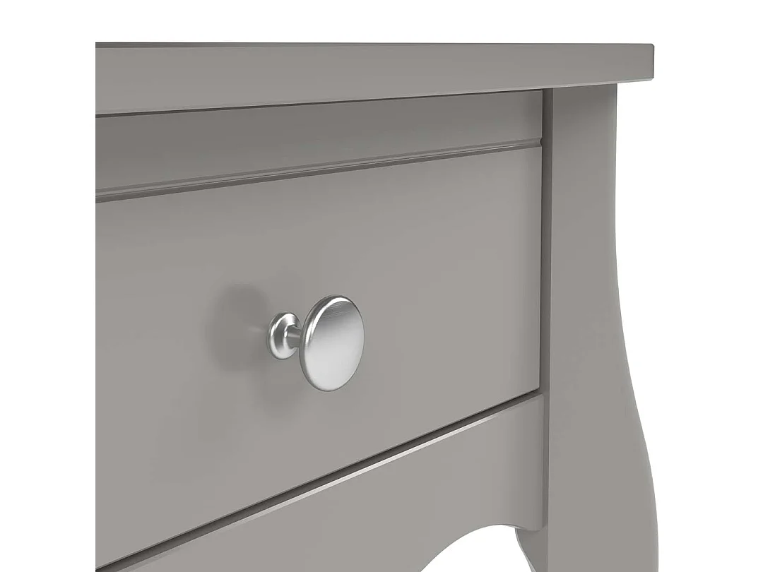 Baroque nachtkastje 2 st met 1 lade grijs.