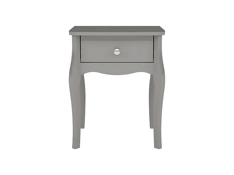 Baroque table de nuit 1 tiroir gris.