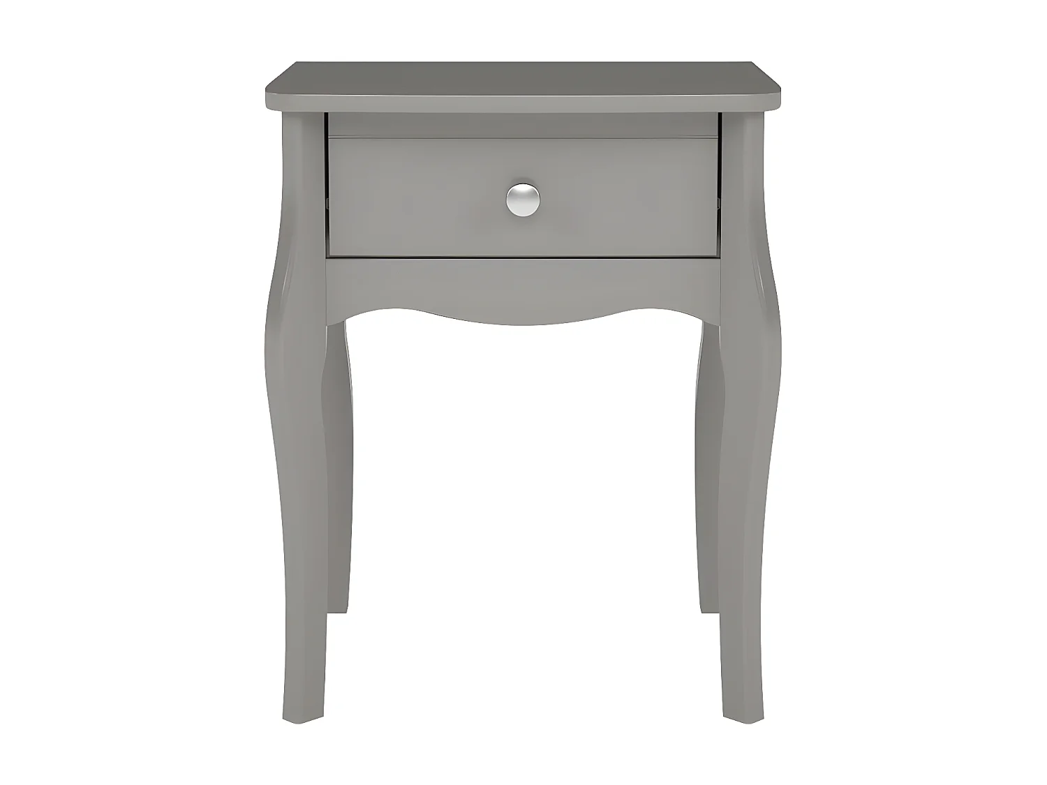 Baroque table de nuit 1 tiroir gris.