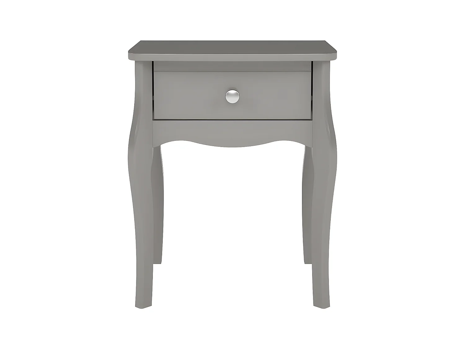 Baroque table de nuit 1 tiroir gris.