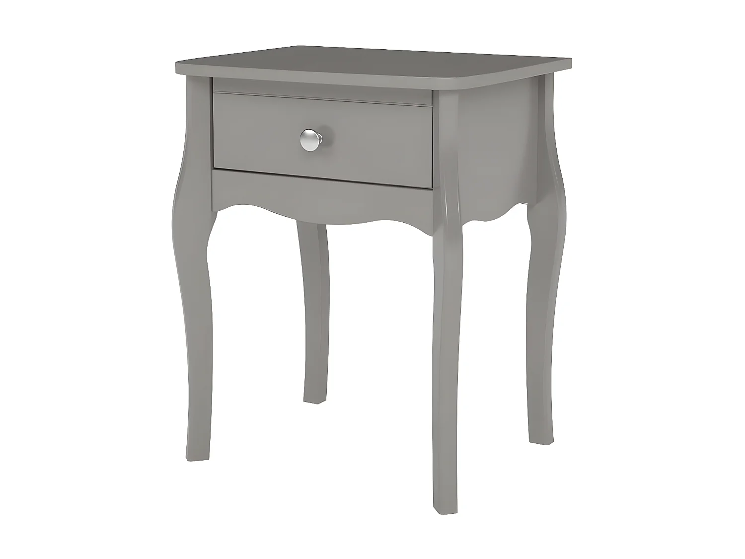 Baroque nachtkastje 1 lade grijs.