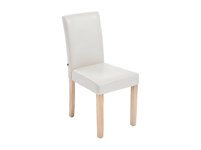 chaise salle à manger - Similicuir & Nature - Crème - Ina