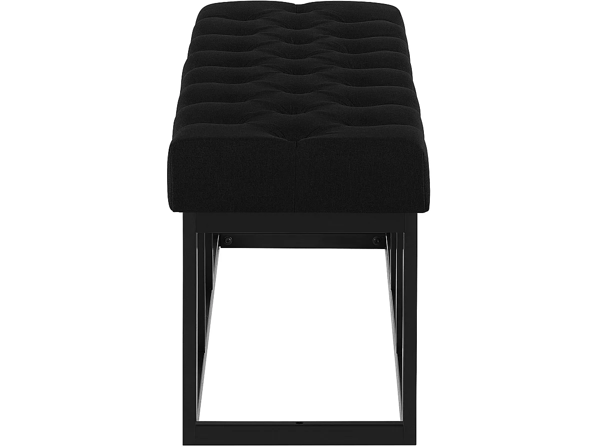 Banquette - Tissu - Noir - Amun