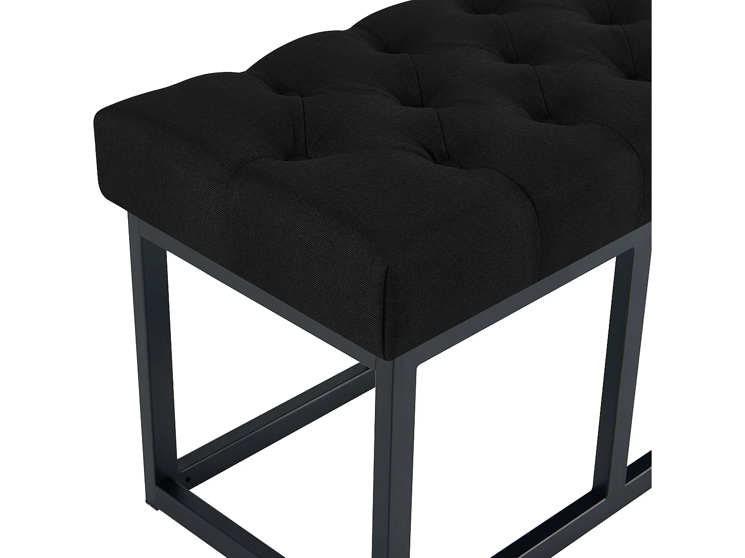 Banquette - Tissu - Noir - Amun