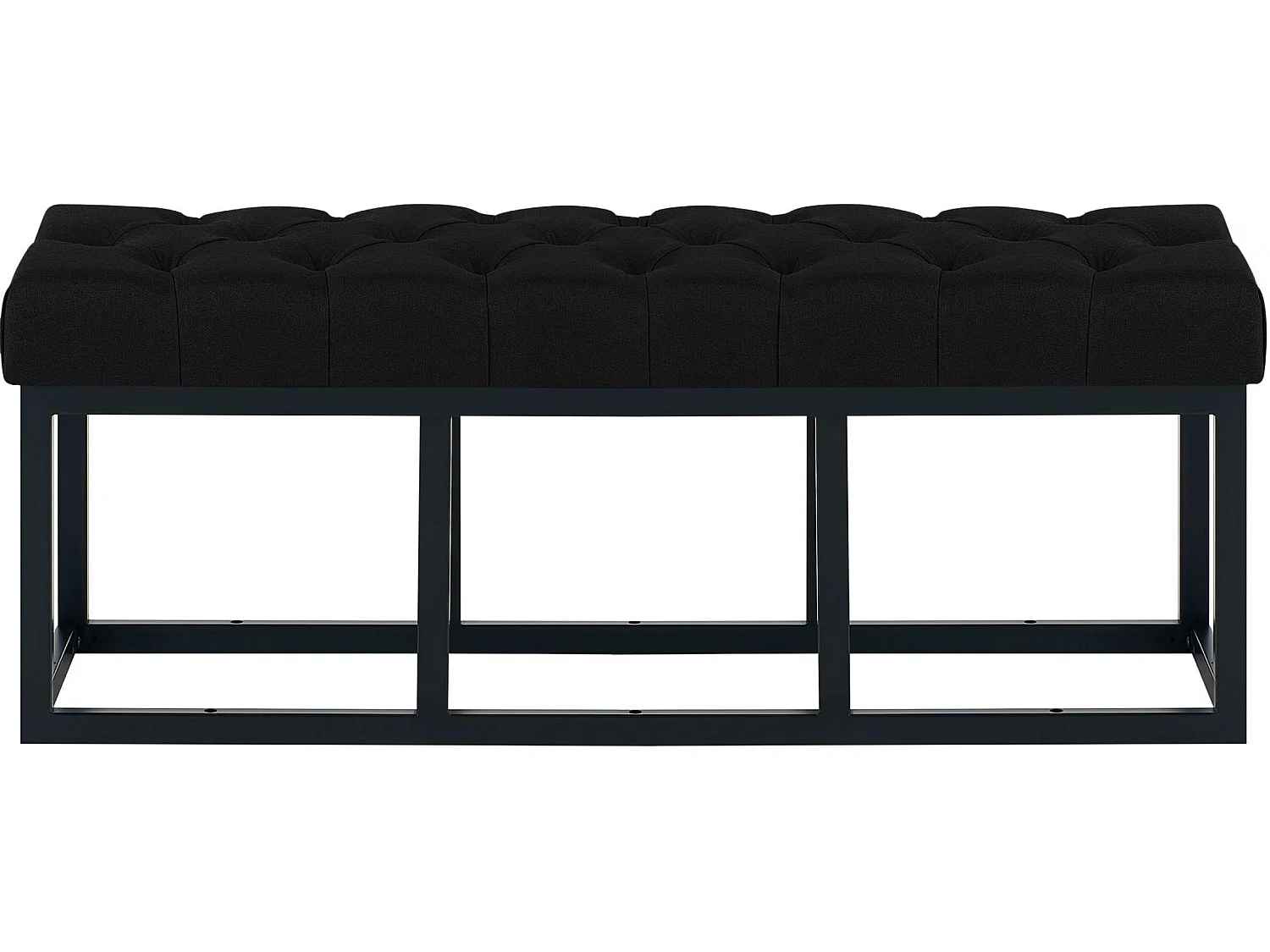 Banquette - Tissu - Noir - Amun