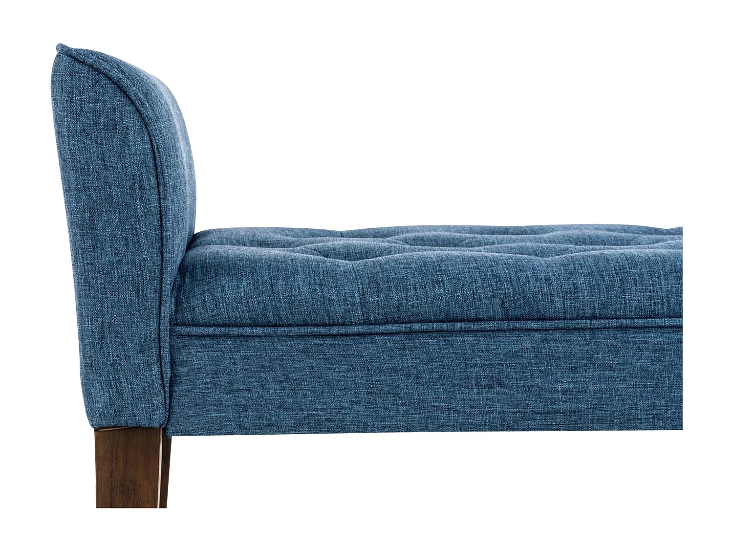 Banquette - Similicuir & Bois - Bleu - Cleopatra