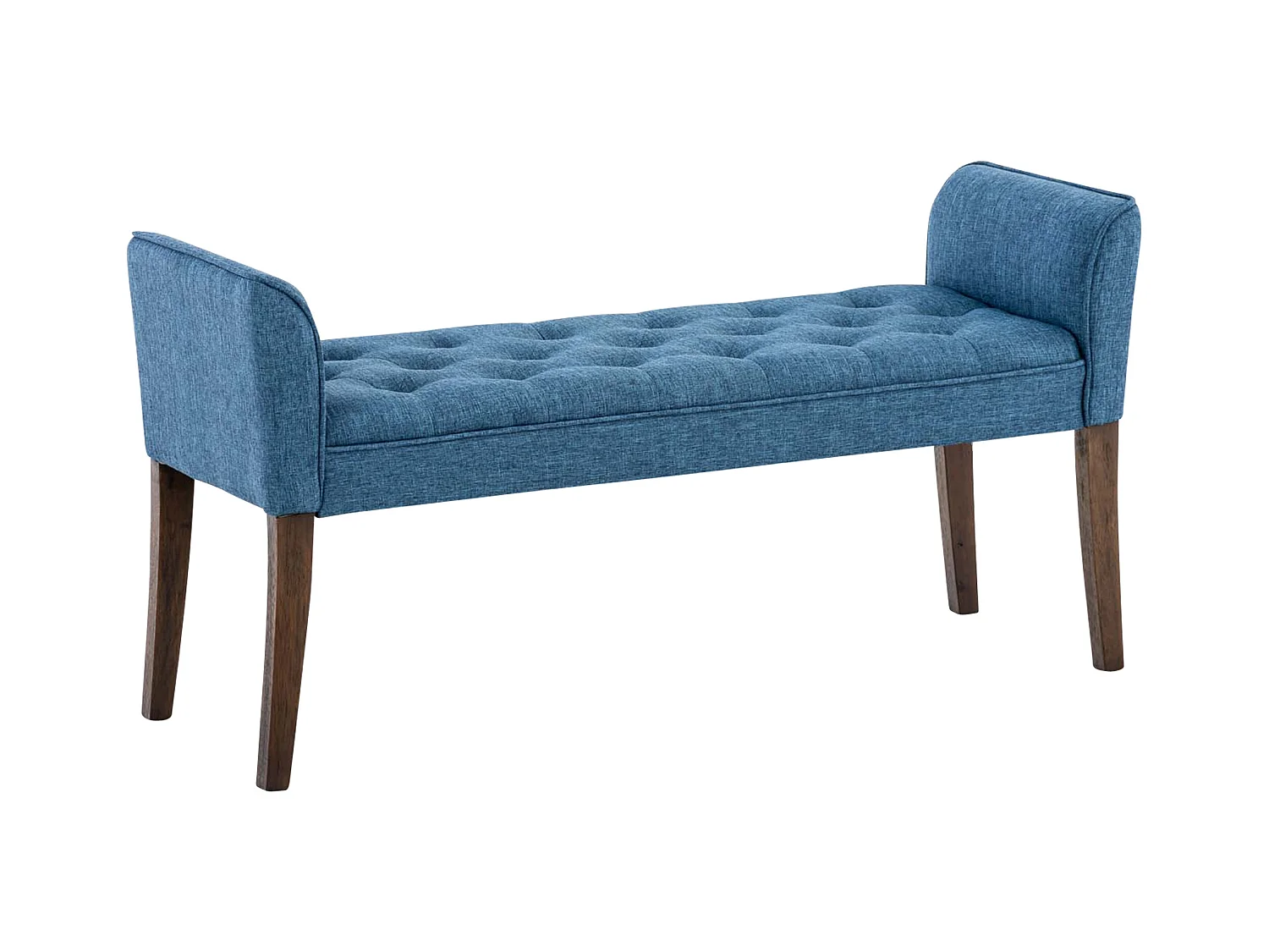 Banquette - Similicuir & Bois - Bleu - Cleopatra
