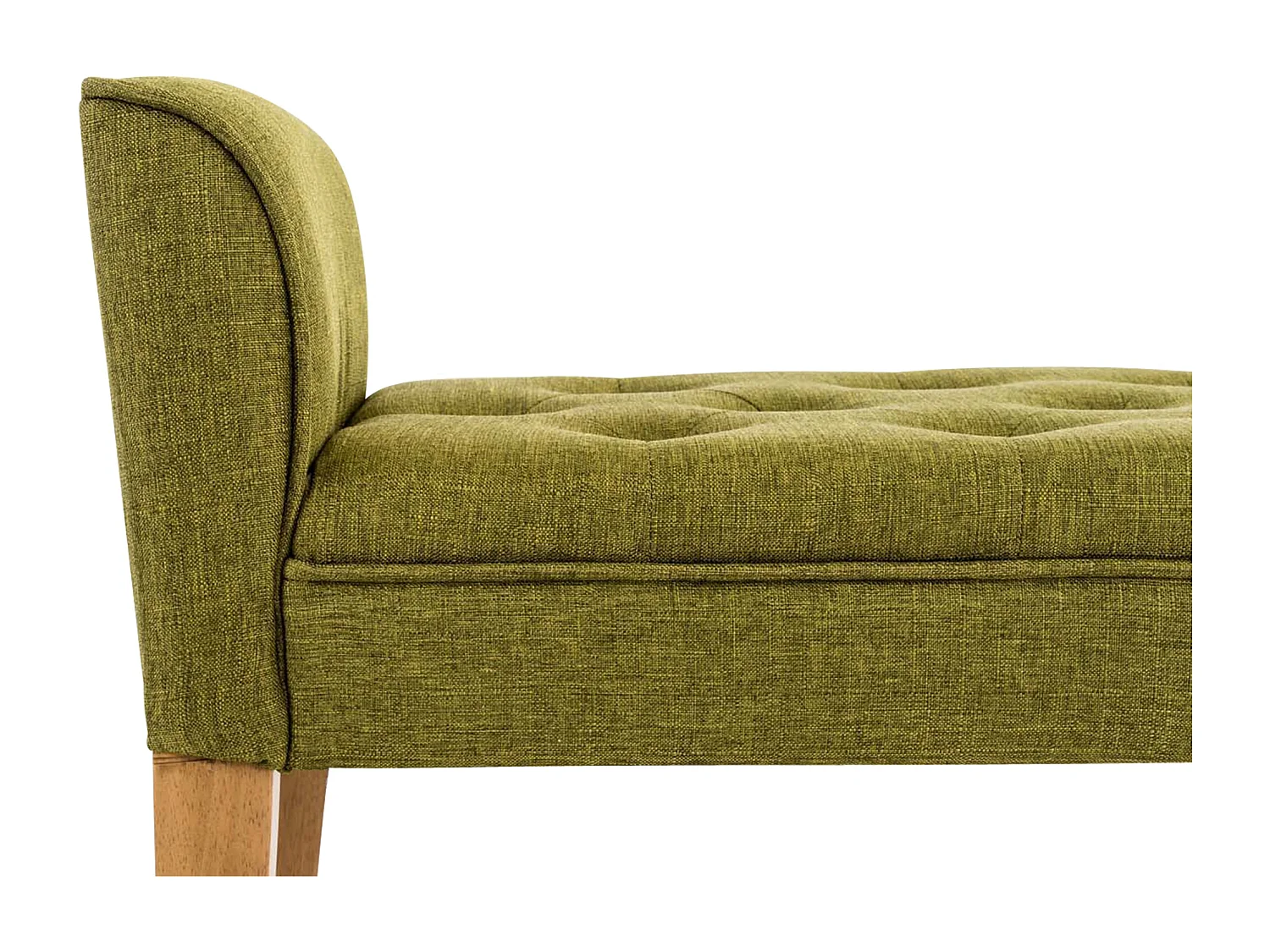 Banquette - Similicuir & Bois - Vert - Cleopatra