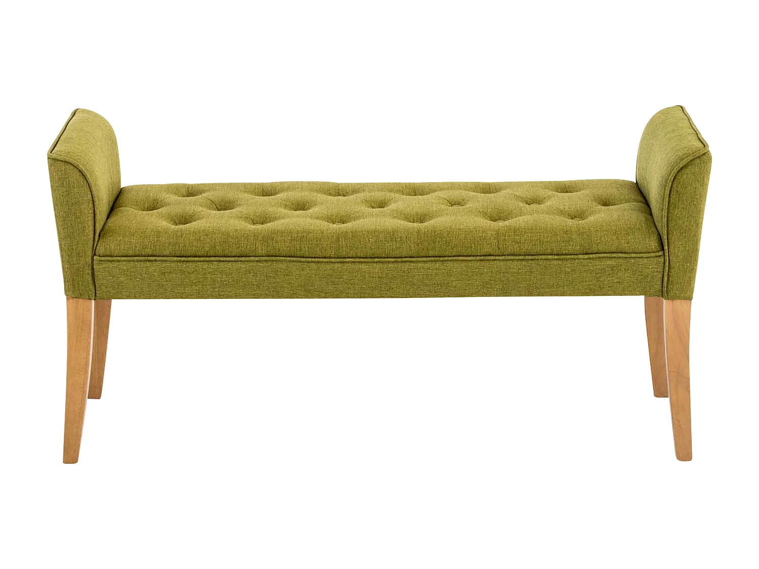Banquette - Similicuir & Bois - Vert - Cleopatra