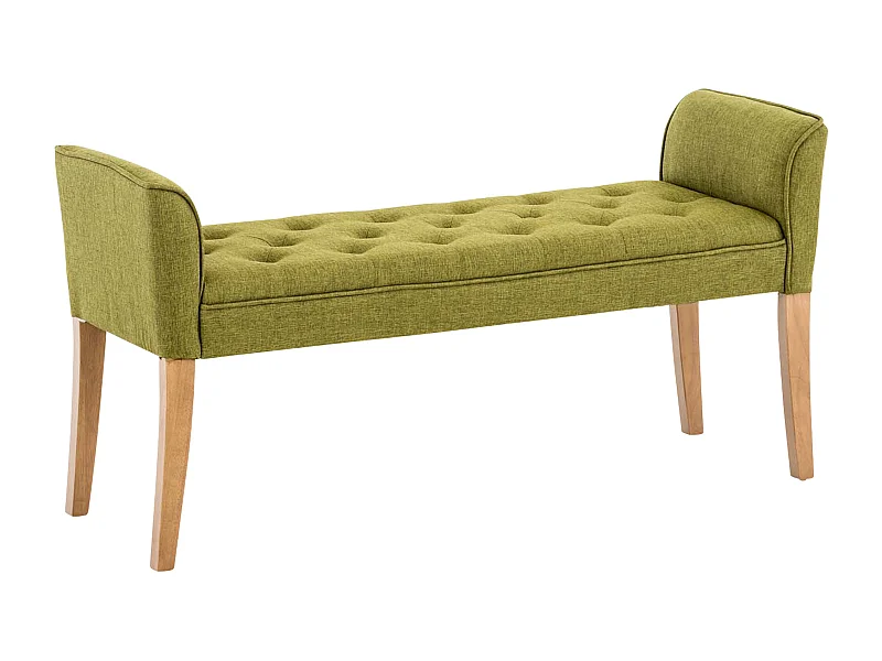 Banquette - Similicuir & Bois - Vert - Cleopatra