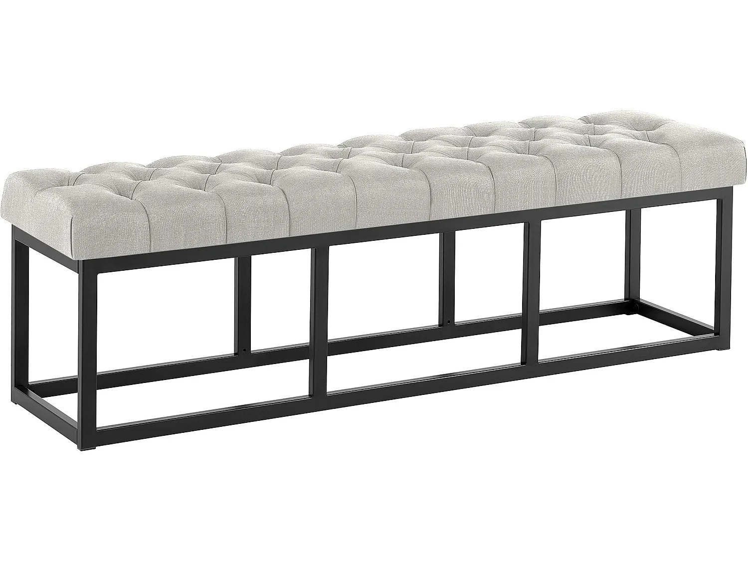 Banquette - Tissu - Gris - Amun