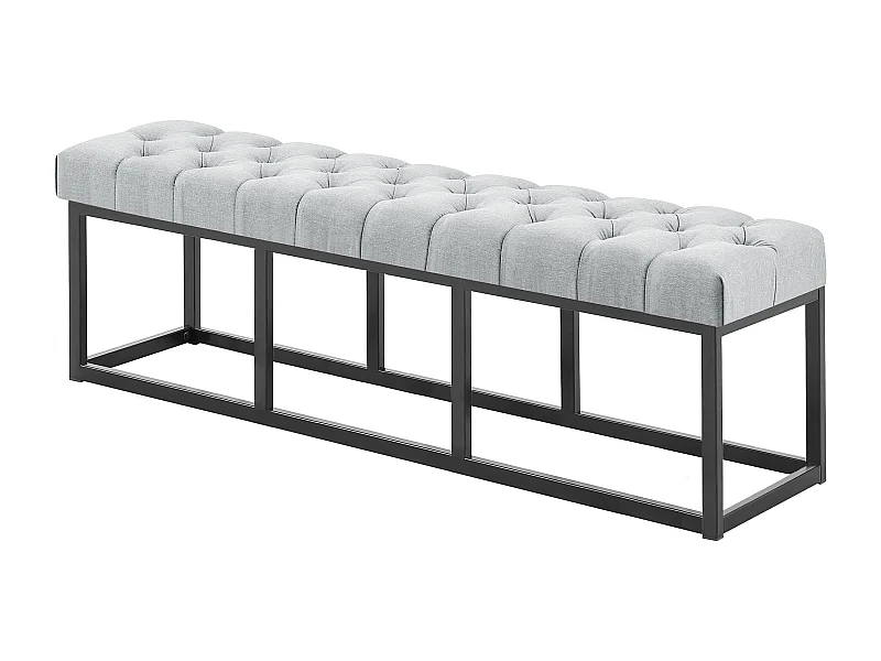 Banquette - Tissu - Gris - Amun