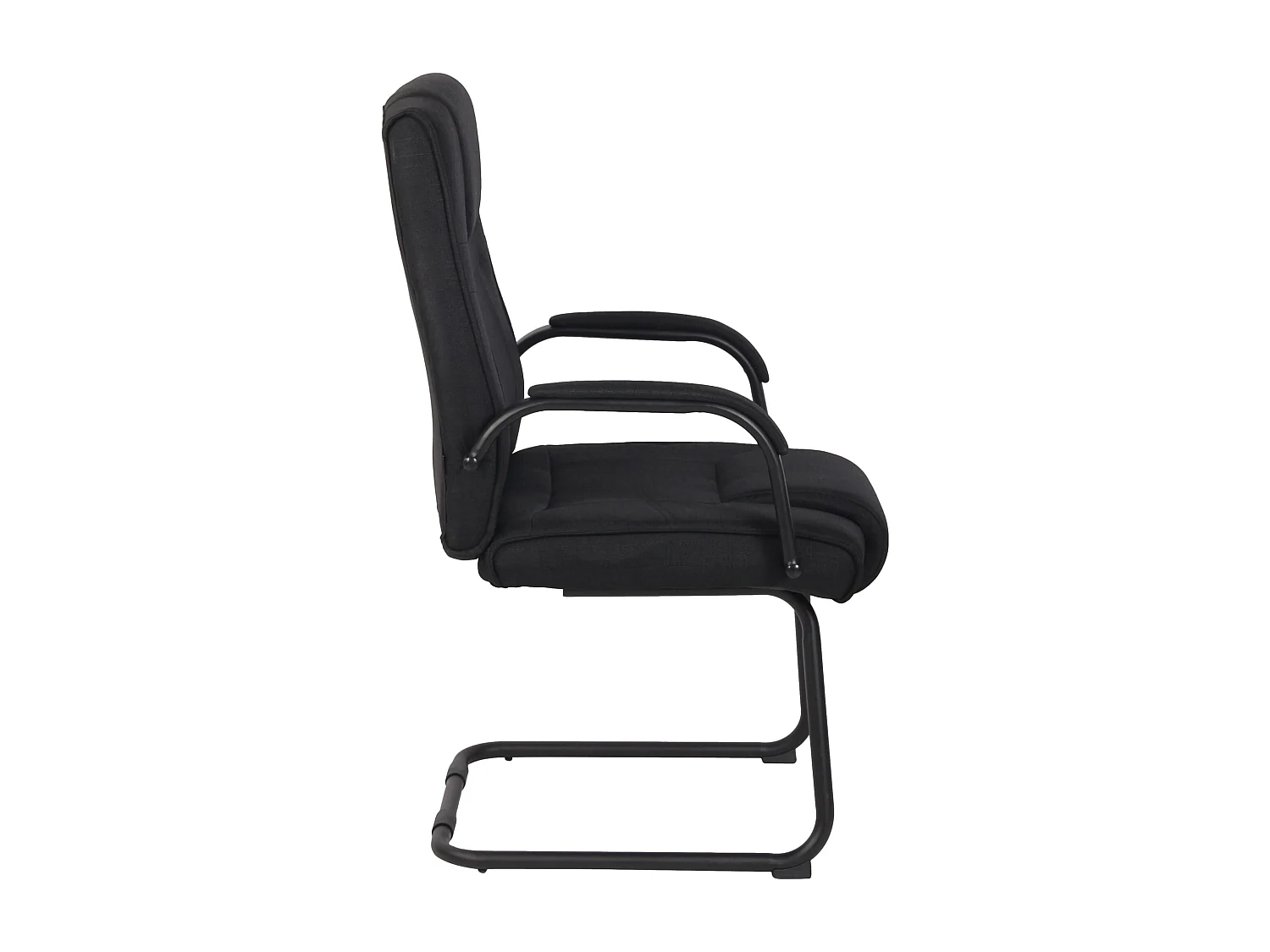 Lot de 2  chaises oscillantes - Tissu - Noir / Noir - Attila