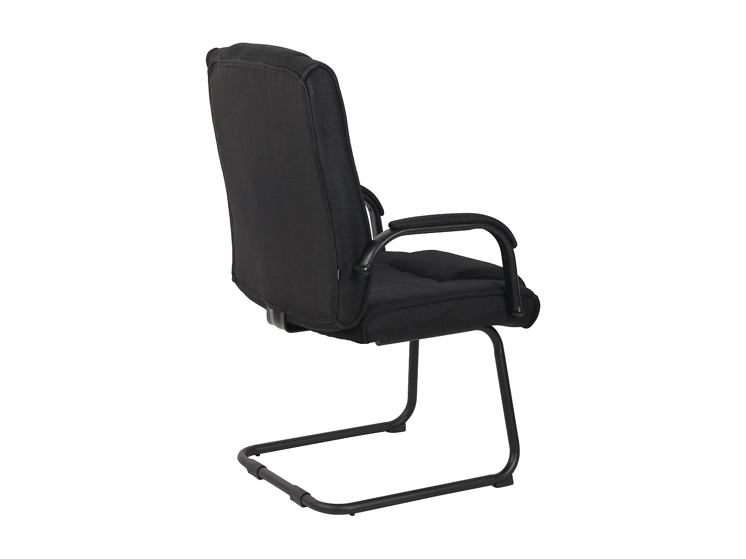 Lot de 2  chaises oscillantes - Tissu - Noir / Noir - Attila