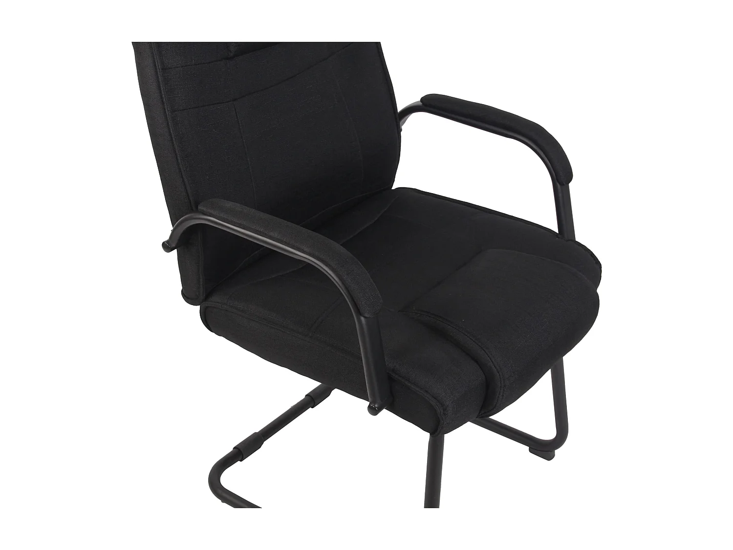 Lot de 2  chaises oscillantes - Tissu - Noir / Noir - Attila