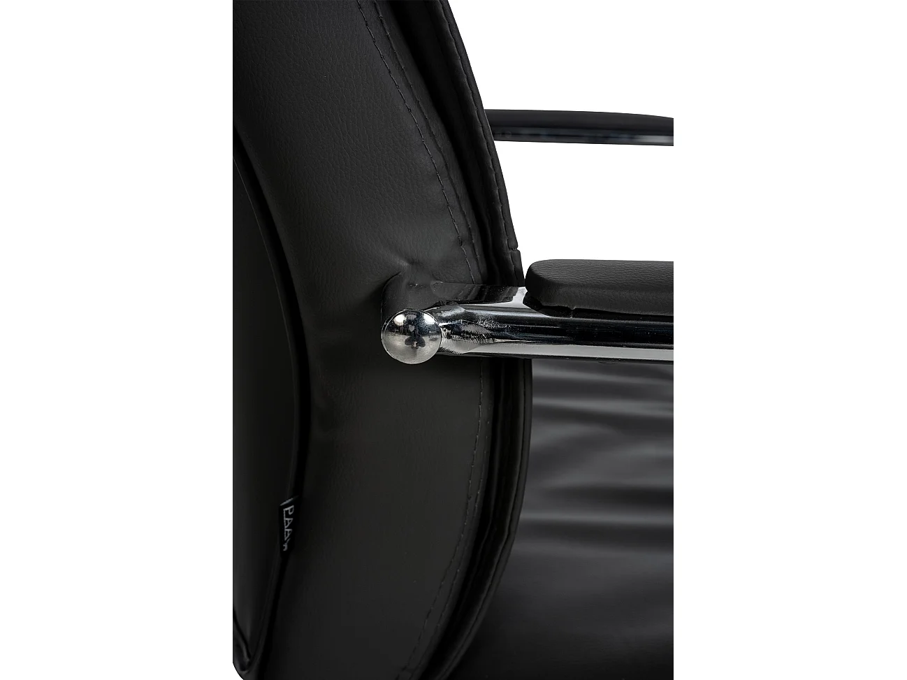 Lot de 2  chaises oscillantes - Similicuir - Noir - Sievert