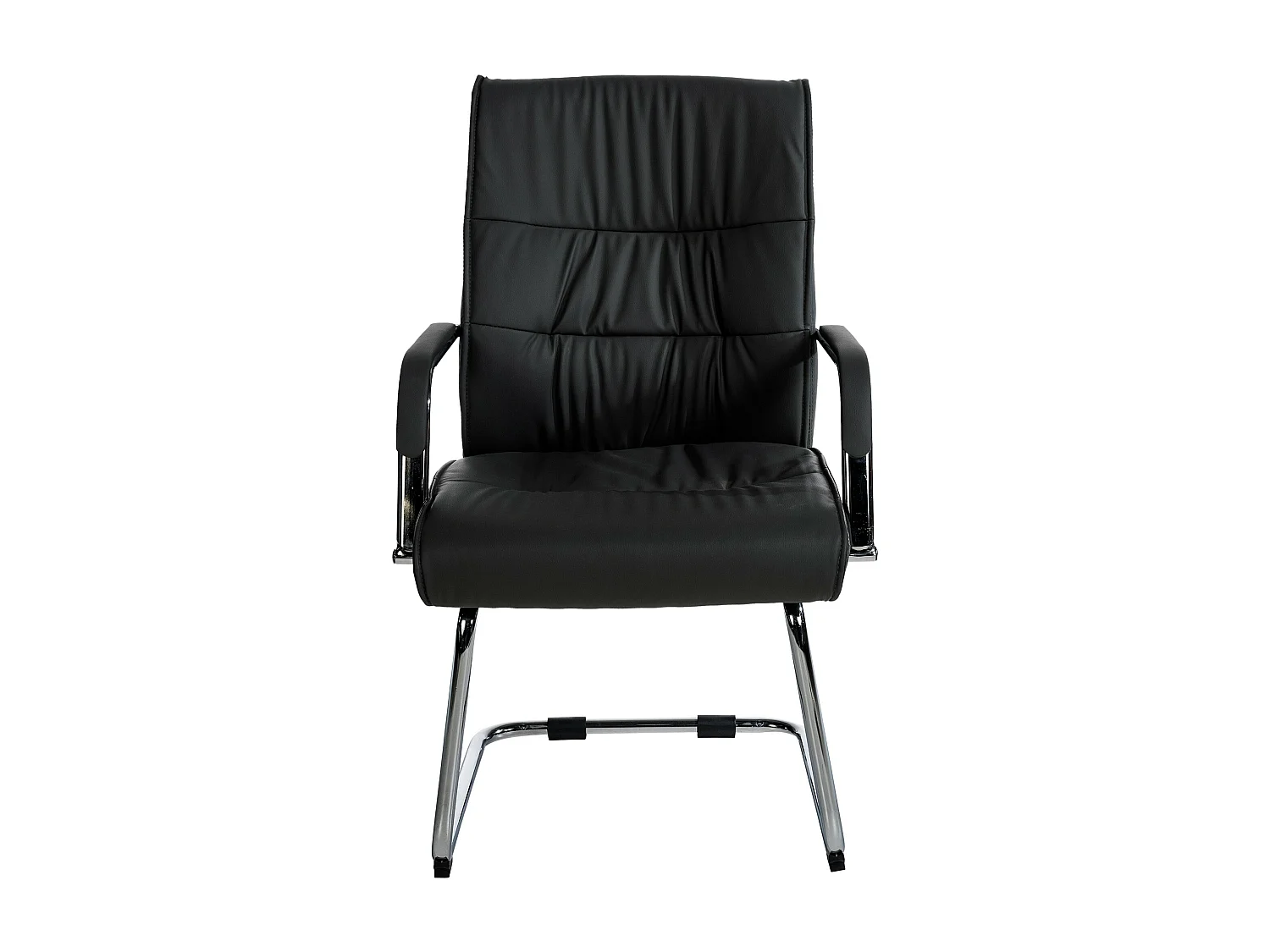 Lot de 2  chaises oscillantes - Similicuir - Noir - Sievert