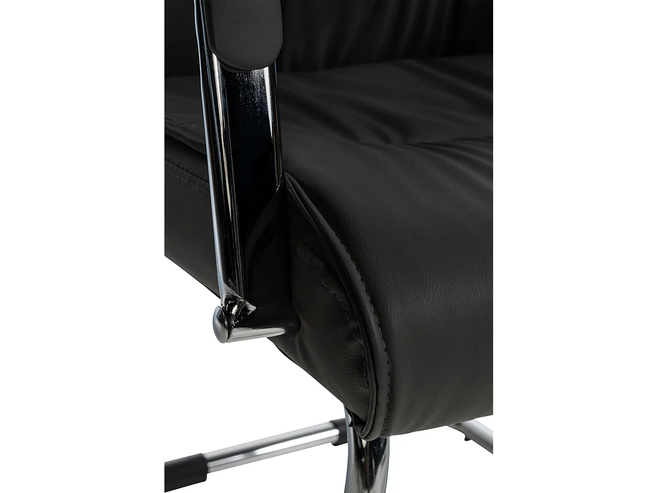Lot de 2  chaises oscillantes - Similicuir - Noir - Sievert