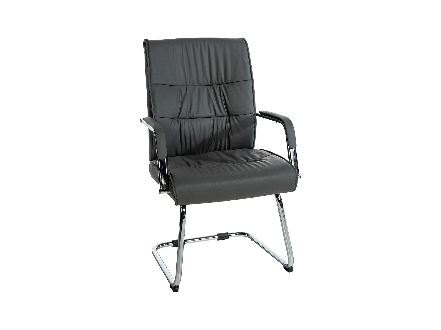 chaises oscillantes - Similicuir & Acier inoxydable - Gris - Sievert