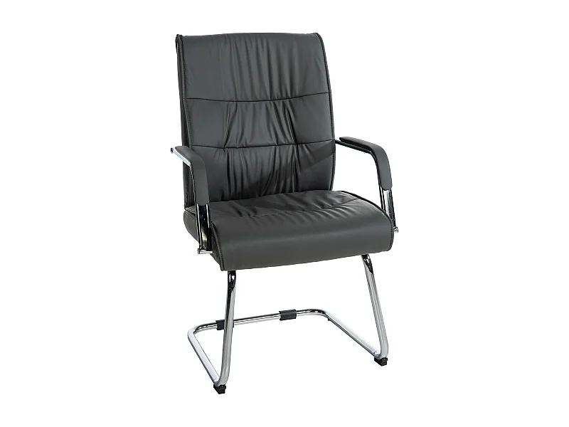 chaises oscillantes - Similicuir & Acier inoxydable - Gris - Sievert
