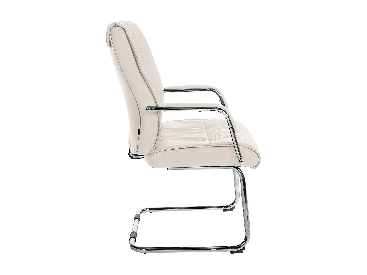 Lot de 2  chaises oscillantes - Similicuir - Crème - Sievert