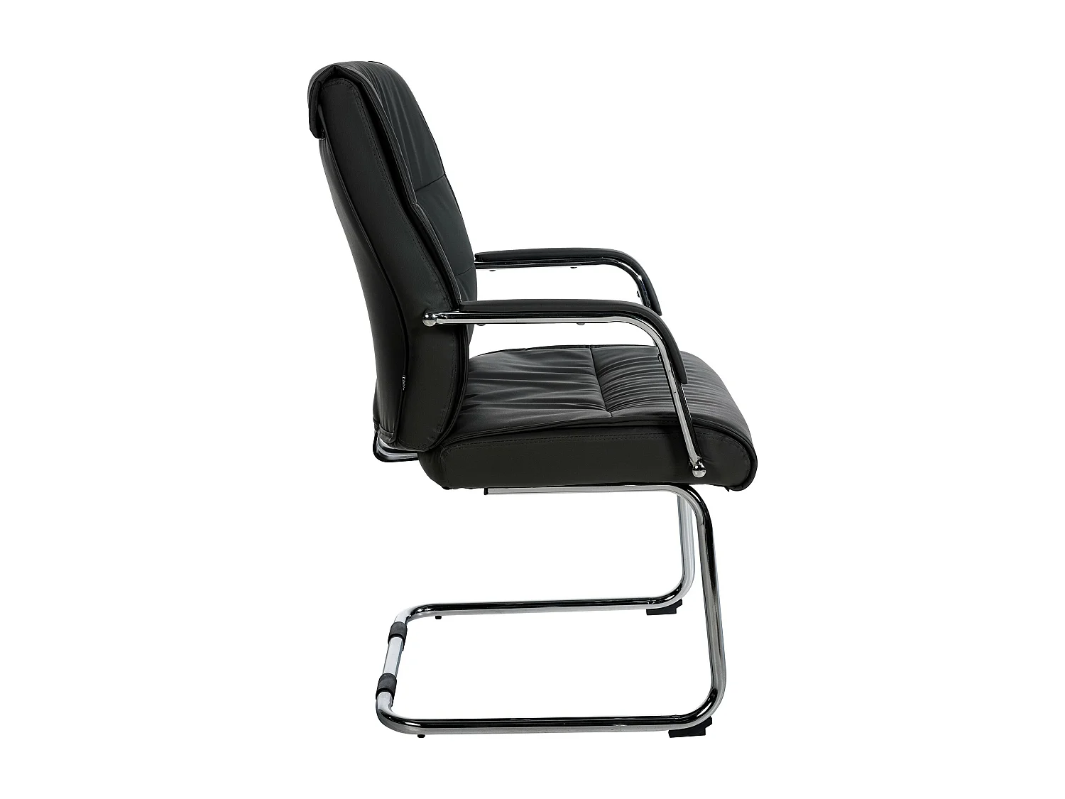 chaises oscillantes - Similicuir & Acier inoxydable - Noir - Sievert