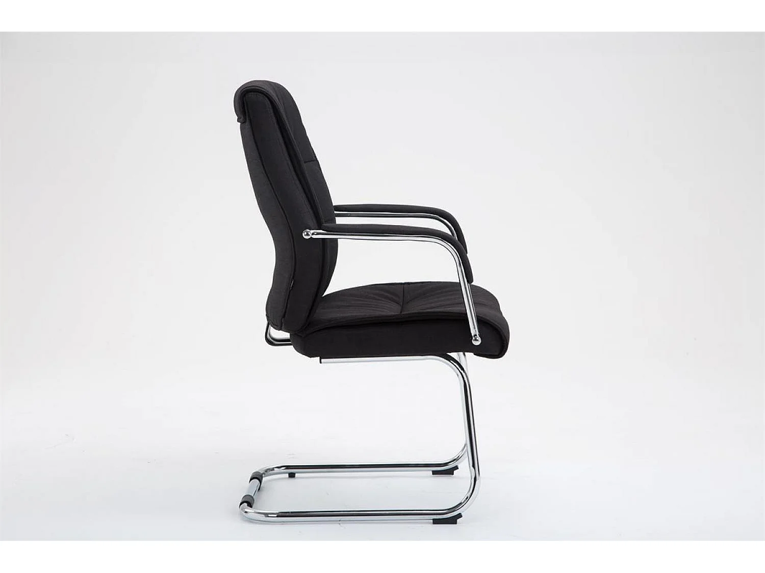chaises oscillantes - Tissu & Noyer - Noir - Sievert