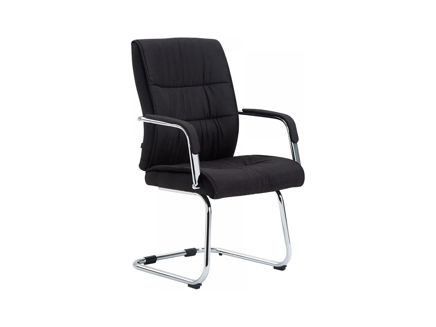 chaises oscillantes - Tissu & Noyer - Noir - Sievert