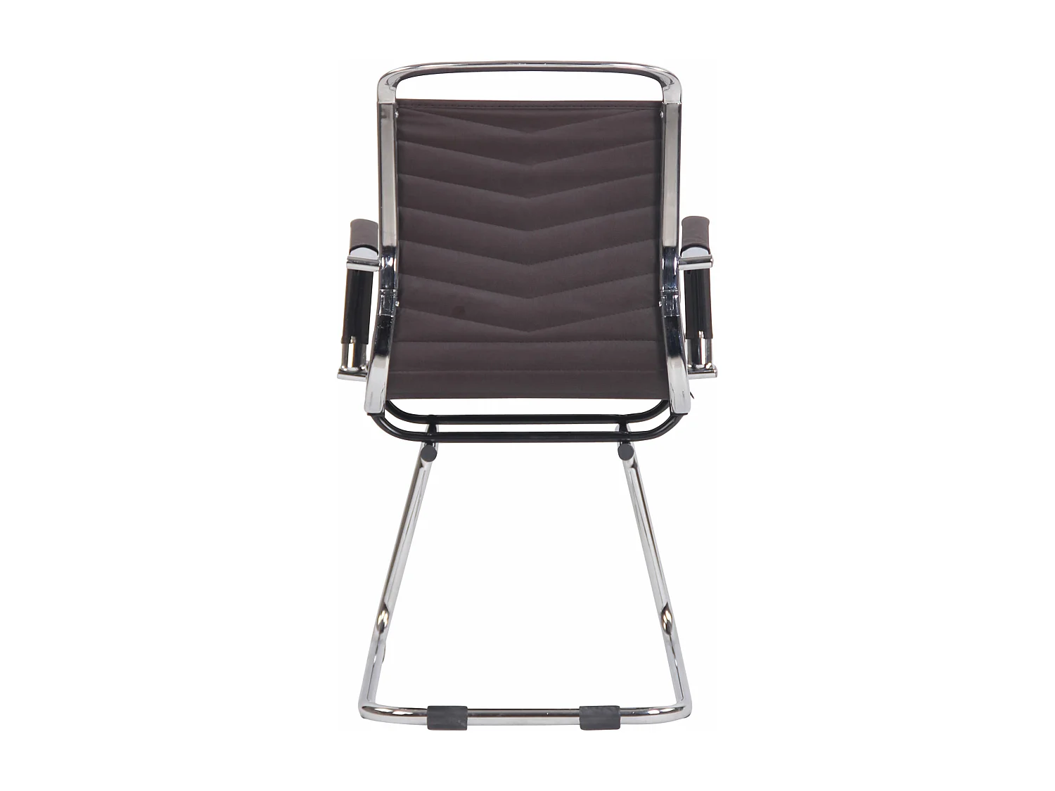 chaises oscillantes - Véritable cuir - Marron - Burnley